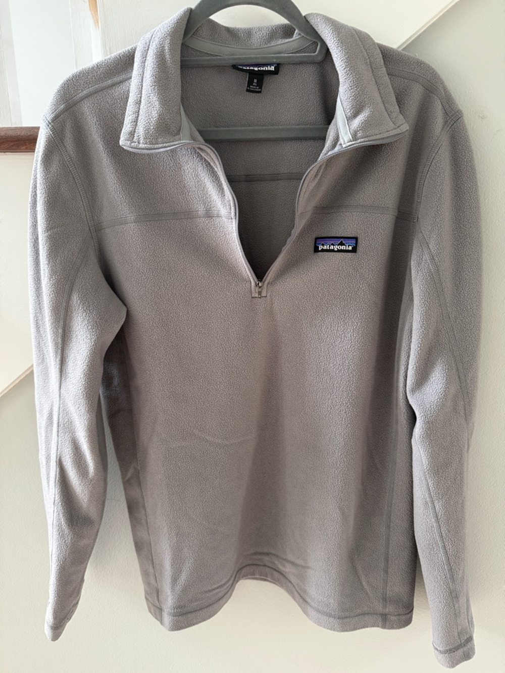 Patagonia Gray Half-Zip Fleece Pullover